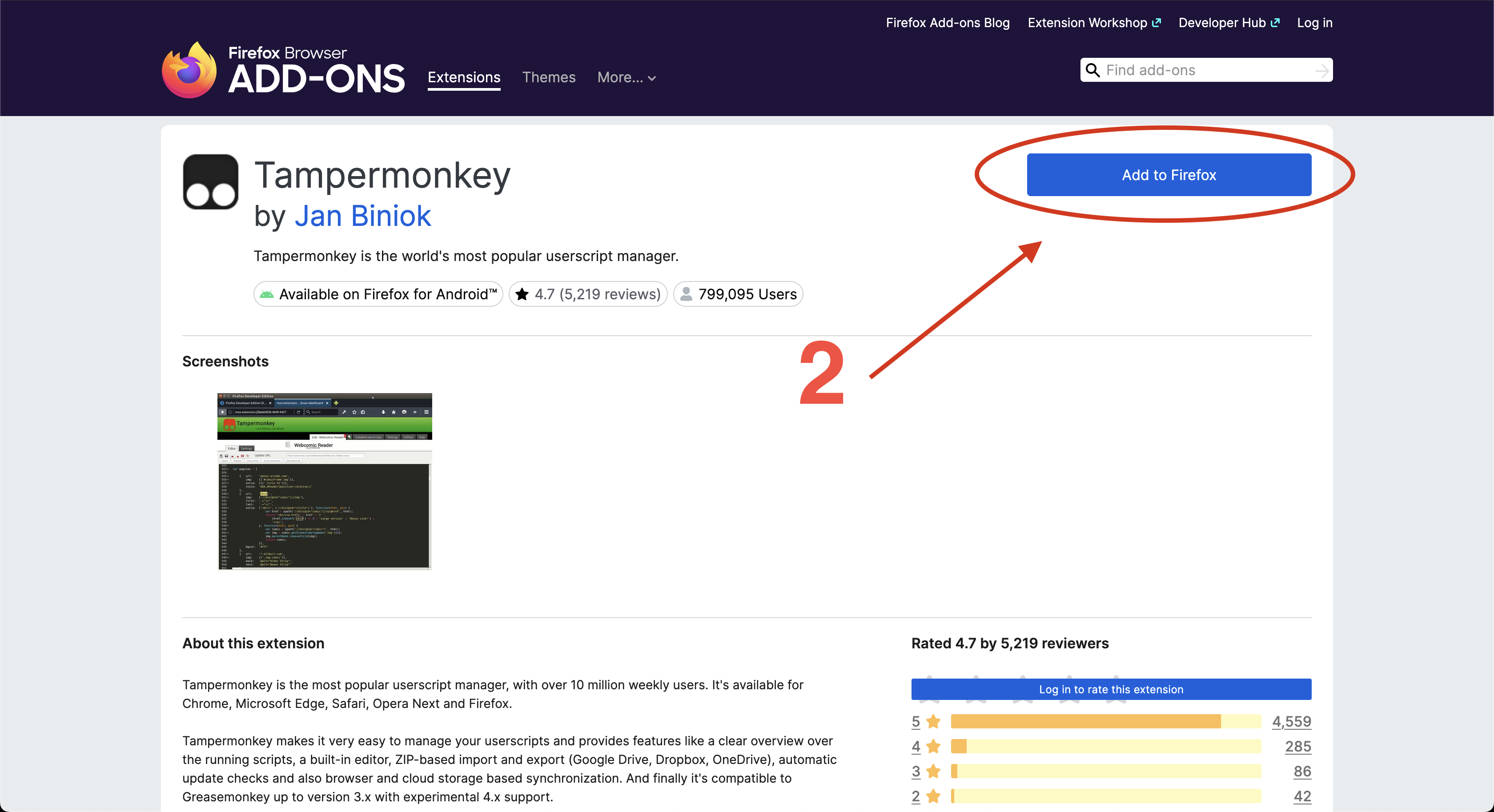 Zainstaluj Tampermonkey - Krok 2